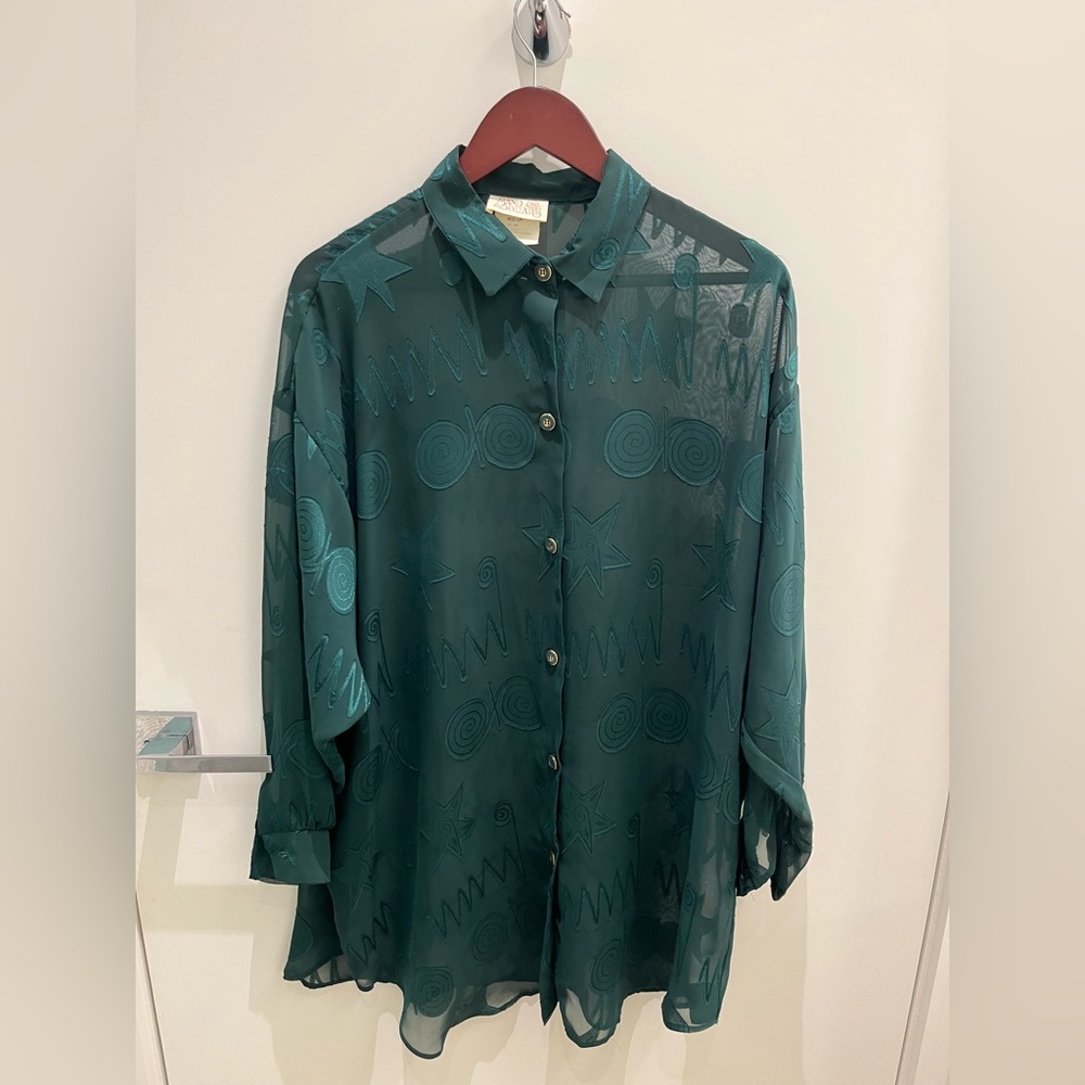 Vintage sheer Women’s button up